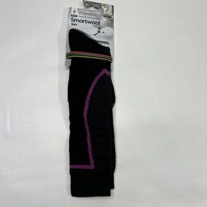 Smartwool Ski Full Cushion Socks Women's Size Medium Black Over-the-Calf NEW